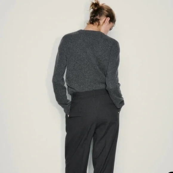 Zara Channel Sweater Heathered Gray - Picture 2 of 8